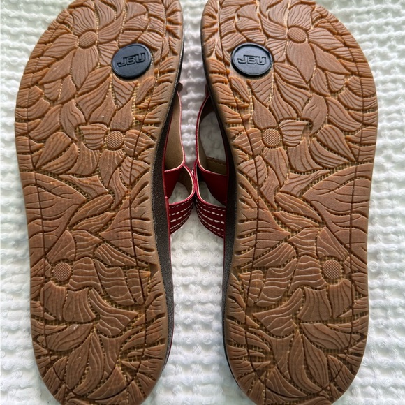 JBU Jambu Designs Womens Red Sandals Size 8 NWOT with Original Box - Picture 4 of 7